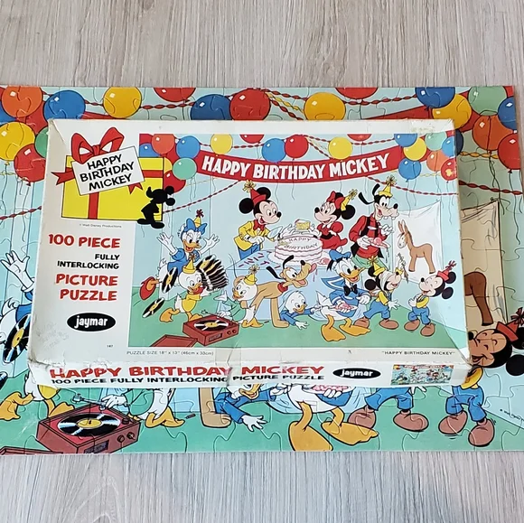 Jaymar | Toys | Vintage Walt Disney Happy Birthday Mickey